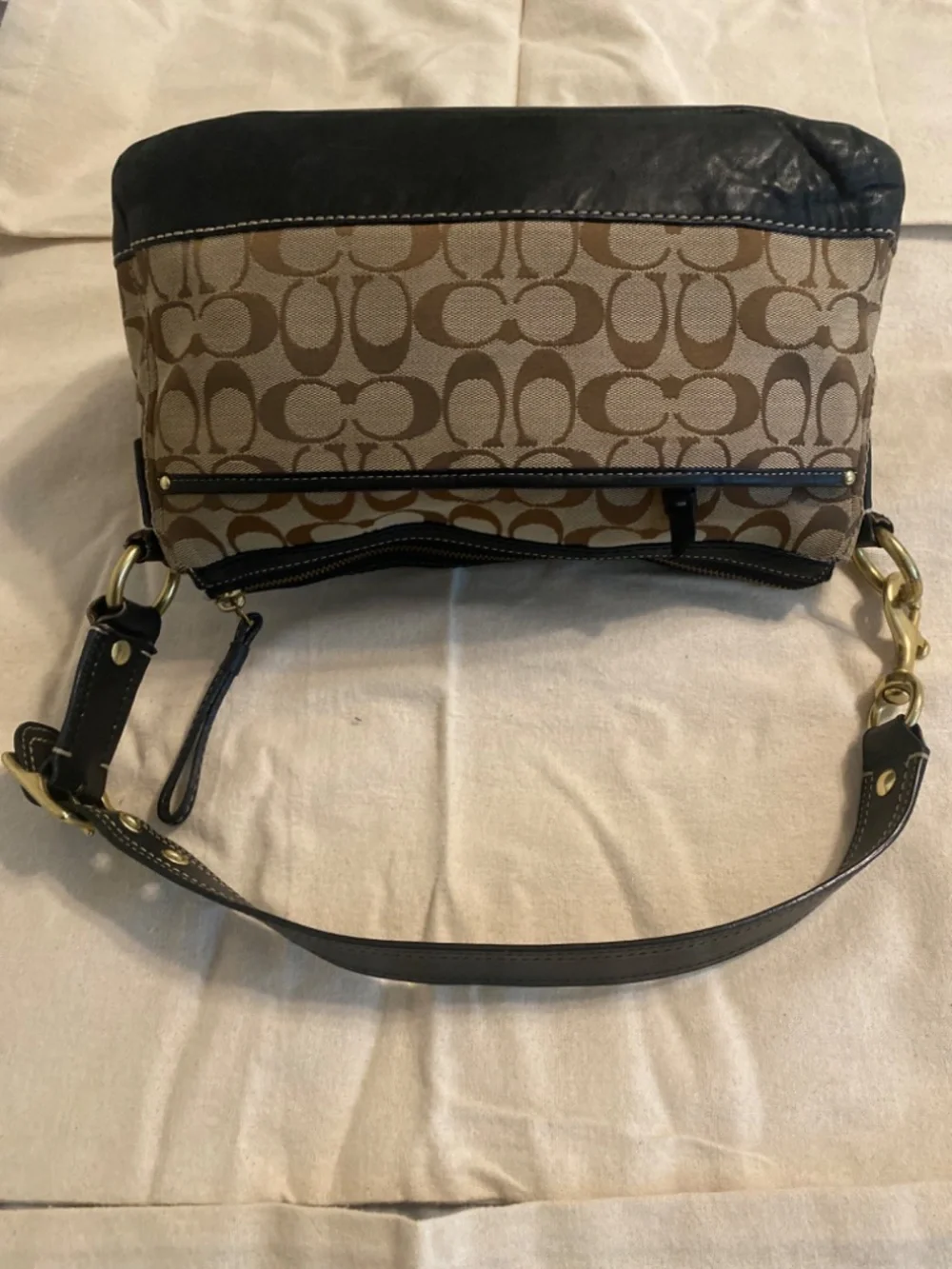 Coach Legacy Signature Turn Lock Shoulder Bag H0826-F12869